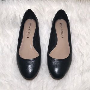 Black Via Spiga flats 👠